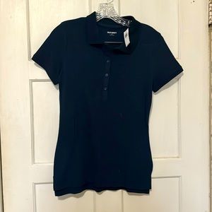 NWT Old Navy Women’s size XS navy blue polo